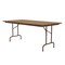 Correll CF Melamine Folding Tables 36x72  Medium Oak CF3672M-06 - alternate 1